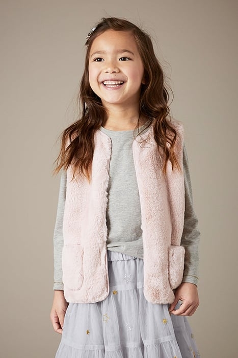 FUR GILET LIGHT PINK 1