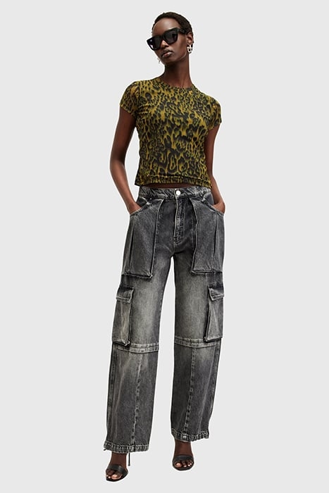 ELLIE MESH TEE TERESA KHAKI GREEN 3