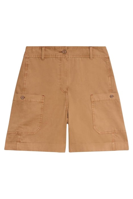 CARLIE CARGO SHORTS DARK NATURAL 2
