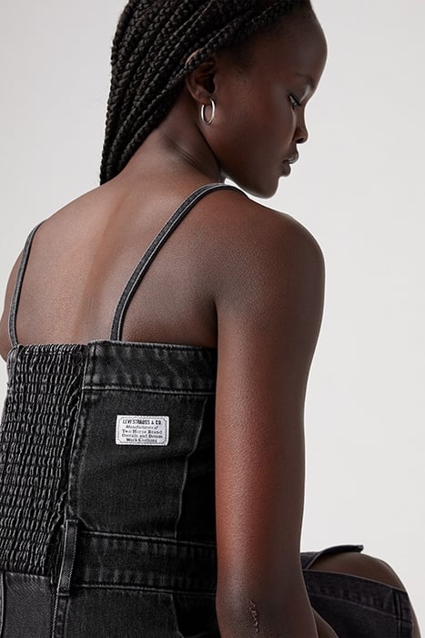 DENIM MINI DRESS BLACK 6