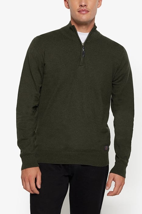 KLAUSSI HALFZIP + FULL GREEN MELANGE 1