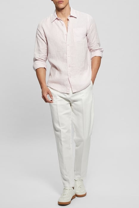LS ISLAND LINEN SHIRT AIRY PINK 3