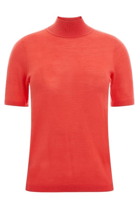 JOANNAHIGH NECK VIVACIOUS SWEATER CORAL 1