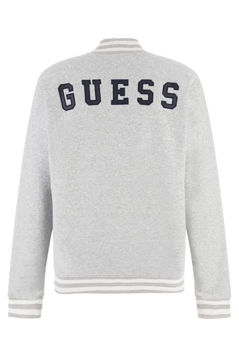 FULL ZIP GUESS TRUCK SWEATSHIRT LIGHT STONE HEATHER 2