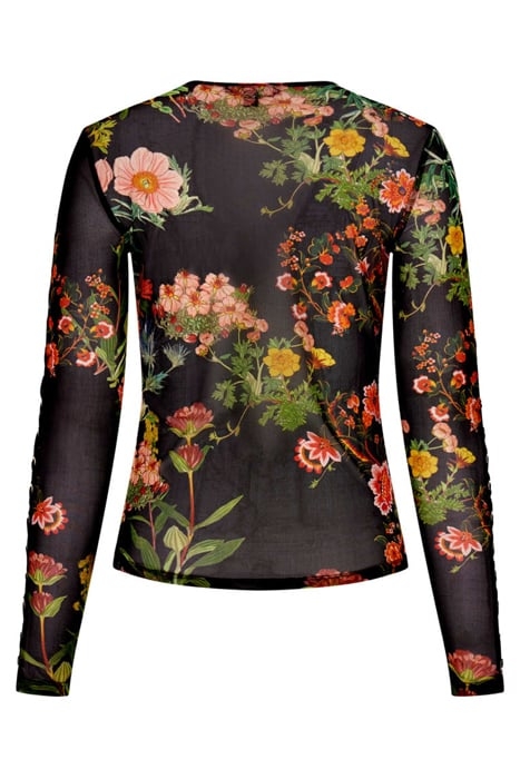 LEWIS MESH TOP BLACK BEAUTY BLOUSE PRINT 5