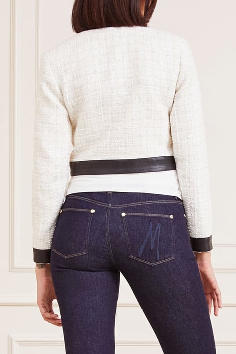 MARIKA SHORT JACKET PALE PEARL CROPPED MULTI 2