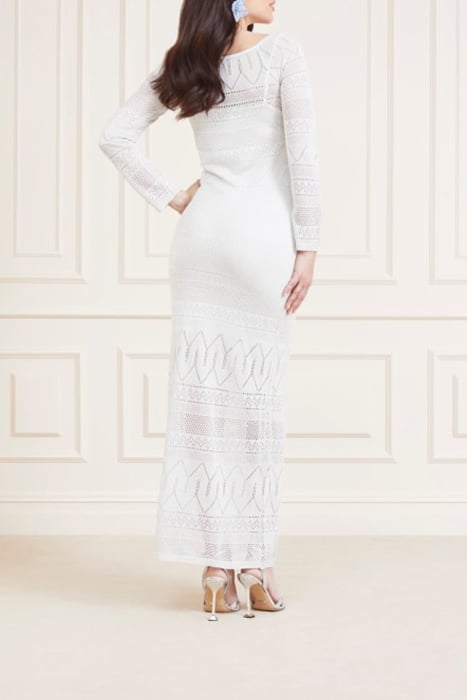 HYDRA LONG DRESS SWT PALE PEARL 2