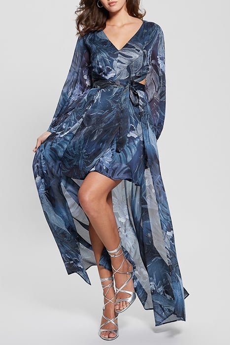 LS FARRAH DRESS ETCHED TROPICAL PRIN 5