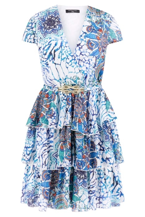 MINA FLARE DRESS PRINTBOHO ANIMALLER 3