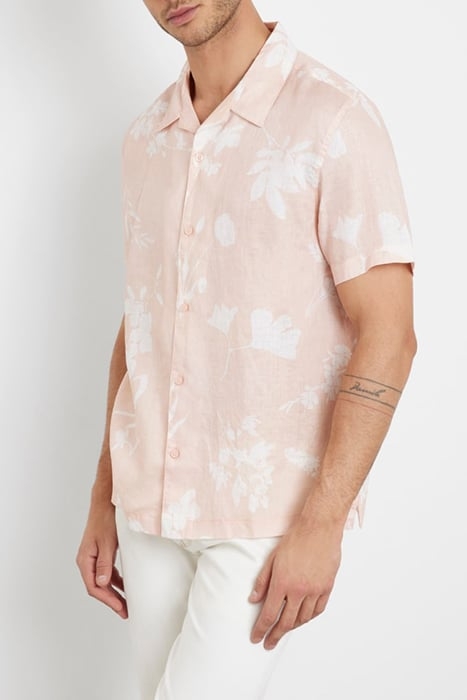 SS ISLAND LINEN CUTOUT SHIRT WATERCOLOR CUTOUT TA 5