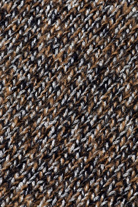 METALLIC V-NECK PULLOVER DUNE MELANGE 8