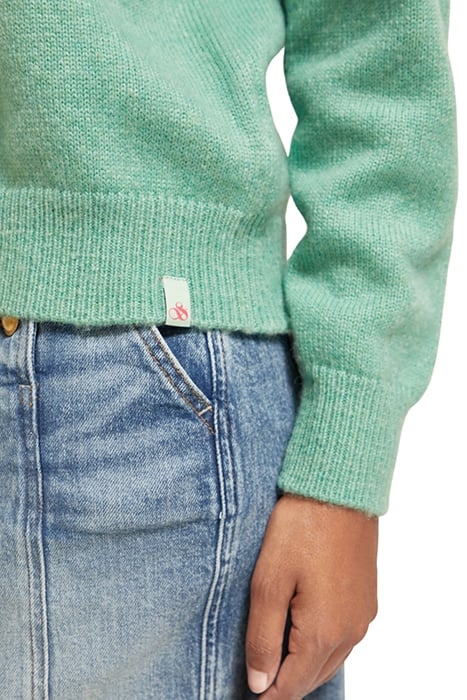 INTARSIA CLUB SODA PULLOVER FROZEN MINT 8