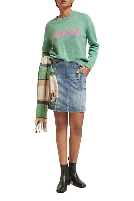 INTARSIA CLUB SODA PULLOVER FROZEN MINT 3