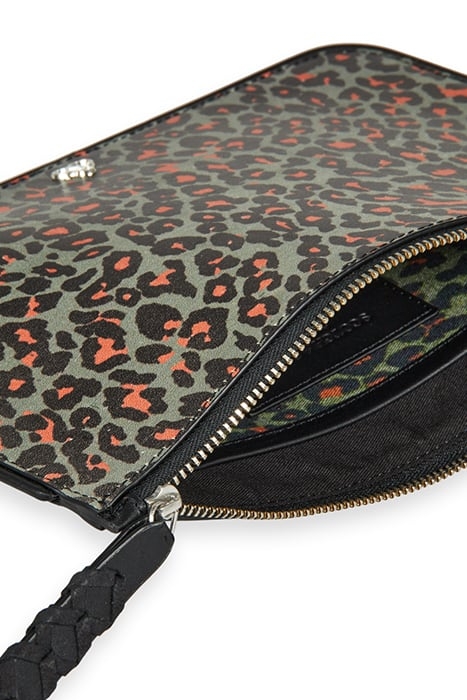 LARGE LEATHER POUCH CREATURES OF THE NIGHT FIELD GREEN 3