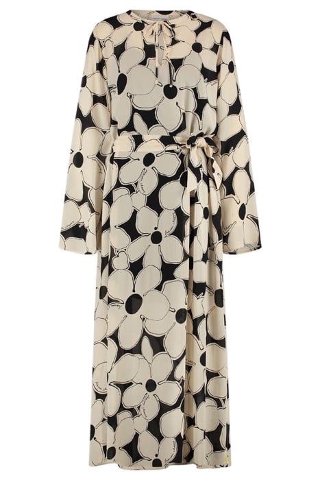 GISELLE DRESS CREME BRULEE/BLACK 3