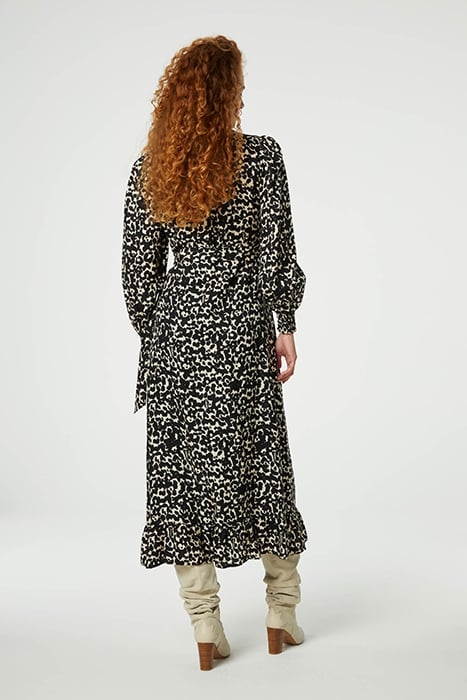 NATALIA DRESS BLACK/OAT MELANGE 2