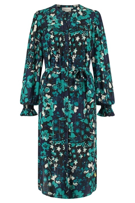 WILLOW DRESS BLACK/KEEP IT TEAL 3