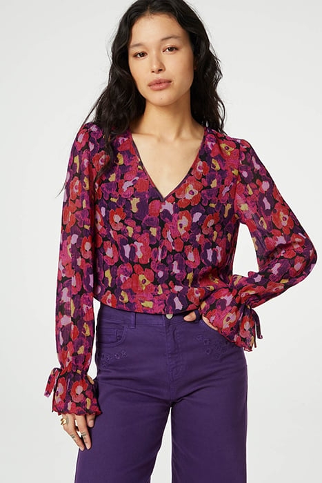 PAULETTA TOP SUNSET ORANGE/BLACK 1