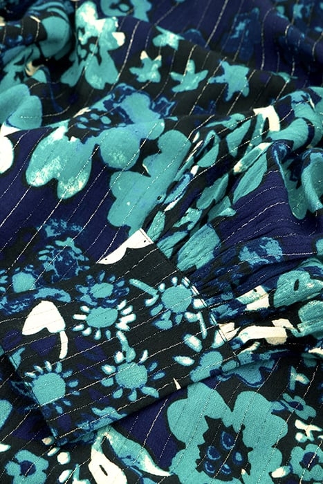 PHILO BLOUSE BLACK/KEEP IT TEAL 6