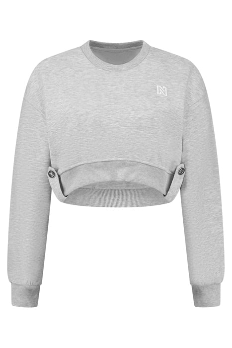 AMES SWEATSHIRT LIGHT GREY MELANGE 1