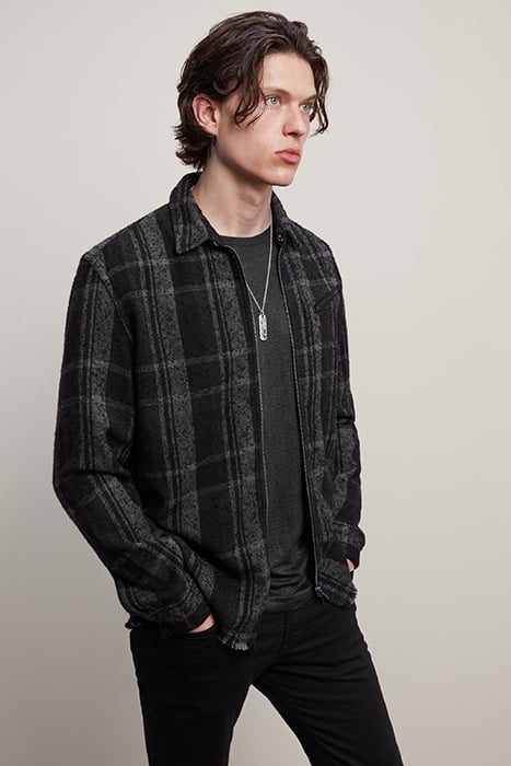 ROBBINS LS SPORT SHIRT DP CHARCOAL 1