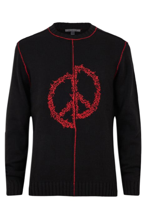 WYTHE LS BROKEN PEACE SIGN BLACK 2