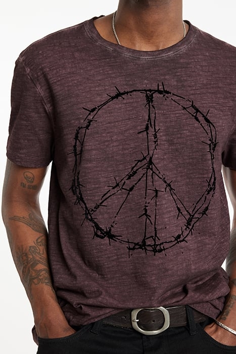 SS CREW TEE - BARBWIRE PLUM 3