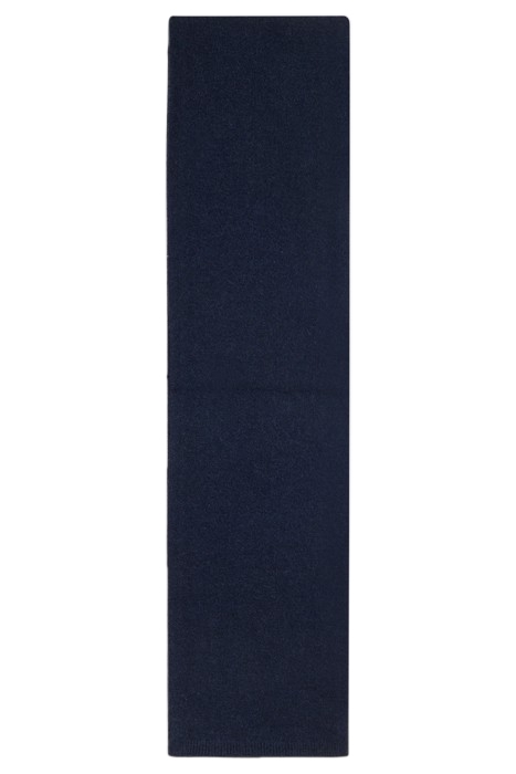 MARCUS BRUSHED WOOL SCARF NAVY 1