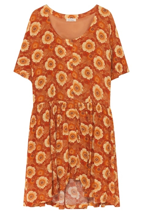 OVERSIZED PRINTED MIDI DRESS ANEMONE RETRO 4