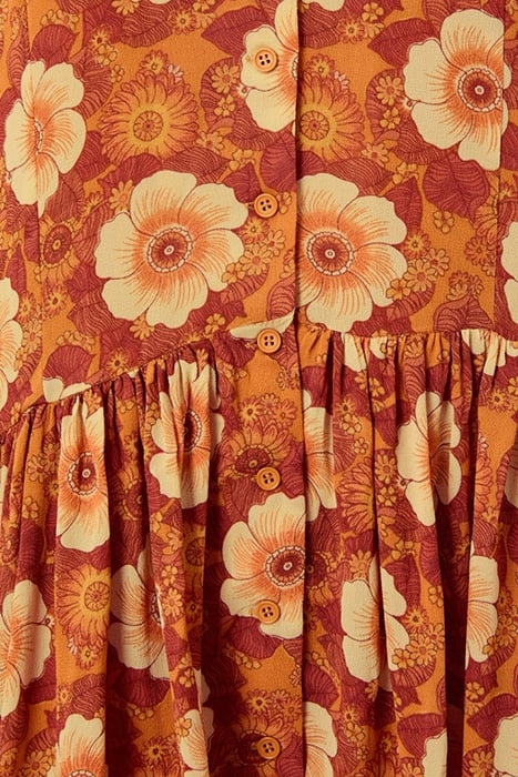 OVERSIZED PRINTED MIDI DRESS ANEMONE RETRO 8