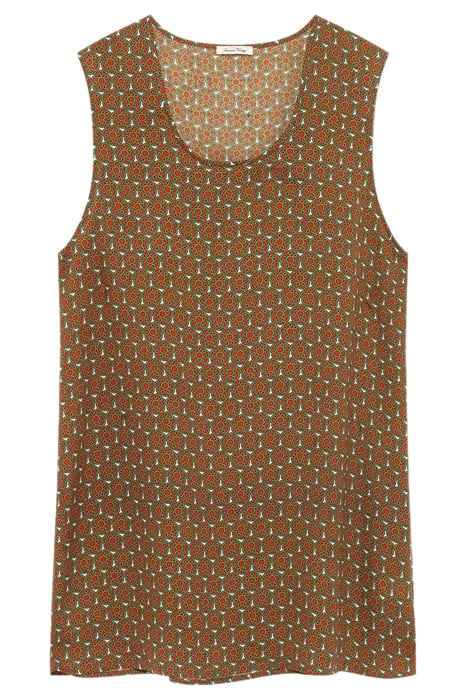 U COLLAR SLEEVELESS LONG PRINTED TOP MARTA 3