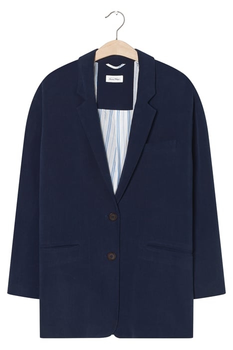 STRAIGHT MID-LENGTH BLAZER NAVY 1