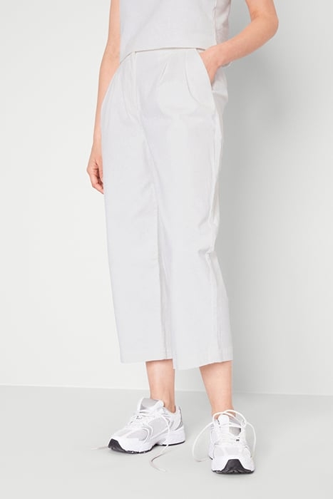 WIDE CHINO TROUSERS NACRE 1