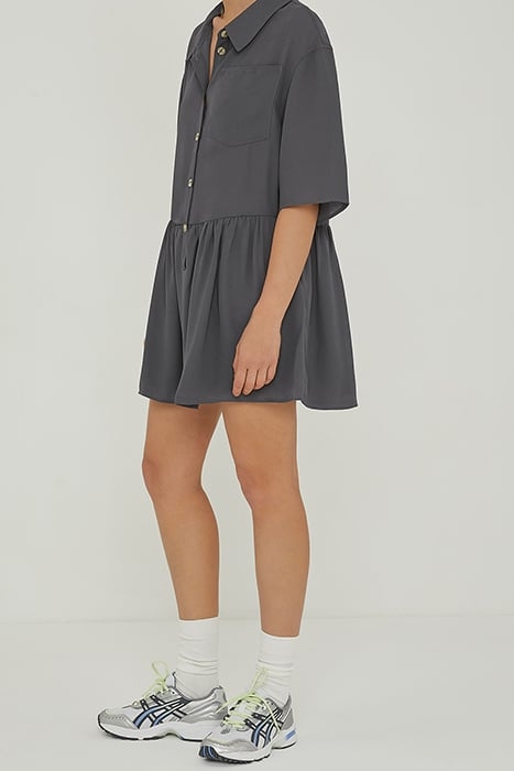 LOOSE MINI DRESS ZINC 4