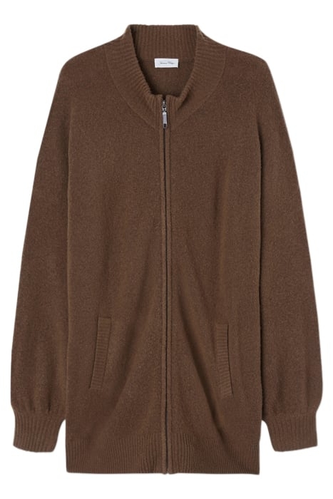 HIGH COLLAR LONG-SLEEVES CARDIGAN BROWNIE 4