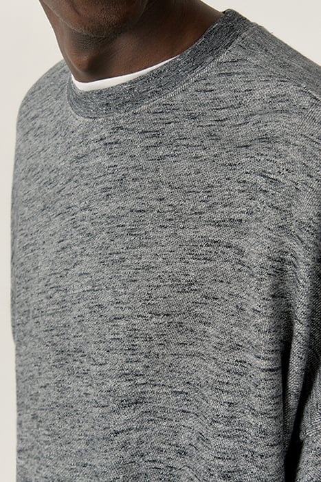ROUND COLLAR SWEATSHIRT ANTHRACITE CHINE 5