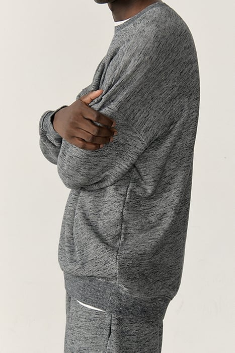 ROUND COLLAR SWEATSHIRT ANTHRACITE CHINE 4