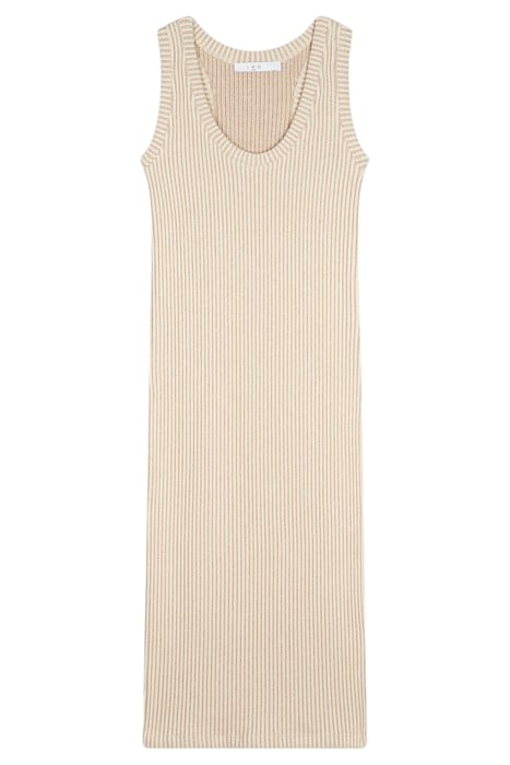 GALATEA DRESS IN TAUPE/ECRU 3