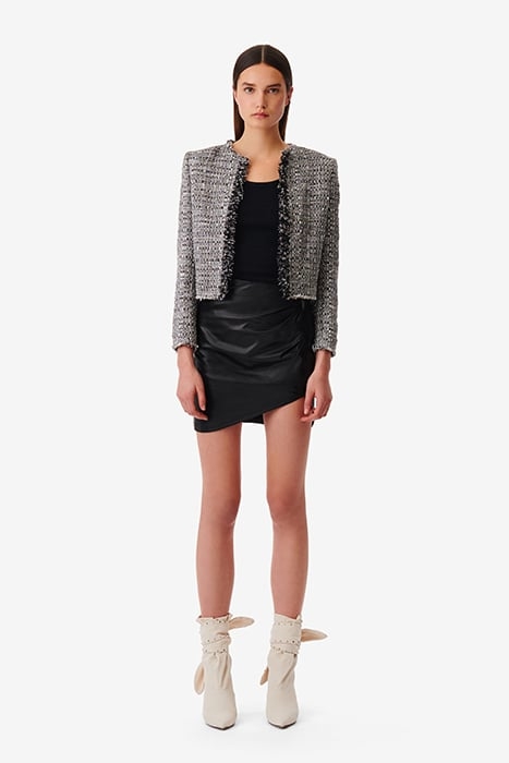 ZICO CROPPED JACKET IN SILVER 2