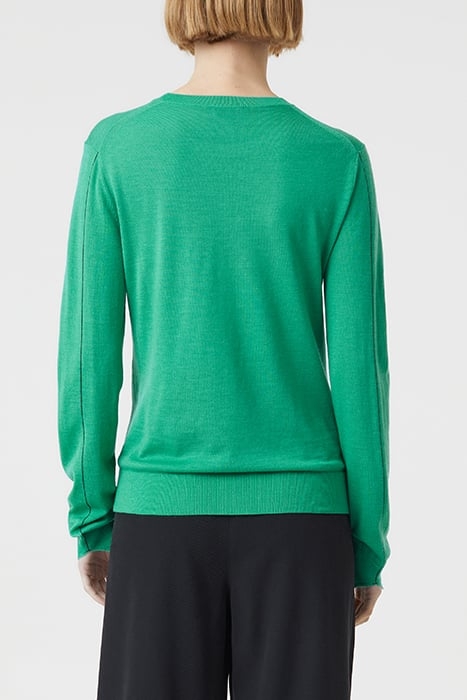 CREW NECK LONG SLEEVE KNITS NEW GREEN 2