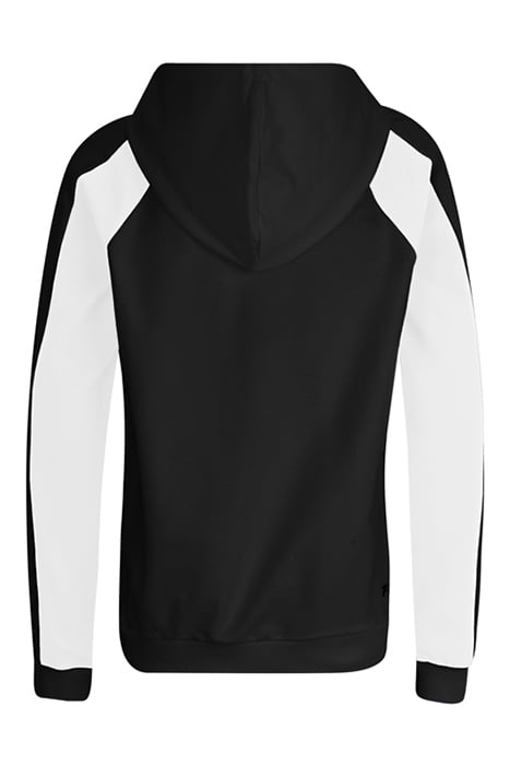 LINSENGERICHT BLOCKED HOODY BLACK-BRIGHT WHITE 2