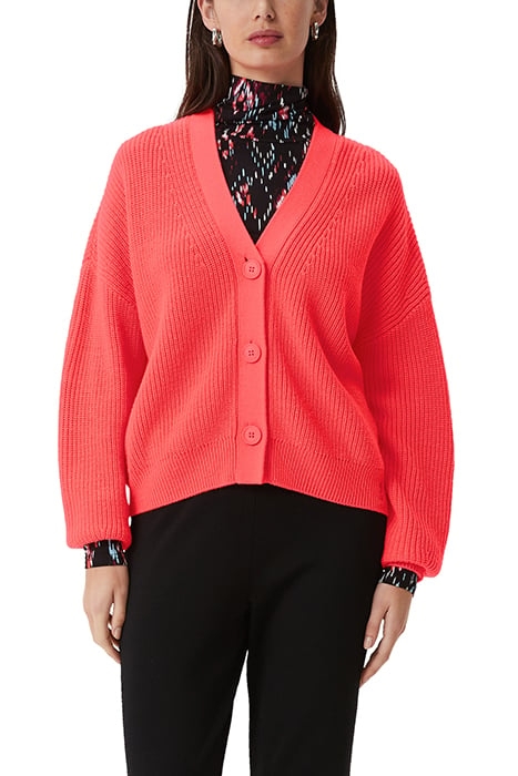 COMMA CARDIGAN RED-CORAL 1