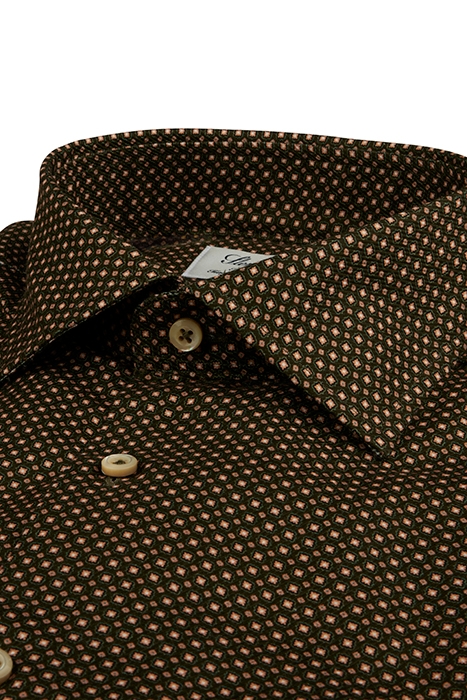 FITTED BODY/75, RM CUFF GREEN PATTERN 2