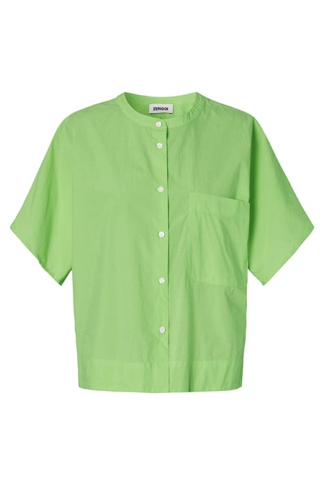 BOXY ORGANIC COTTON TOP GRASS GREEN 4