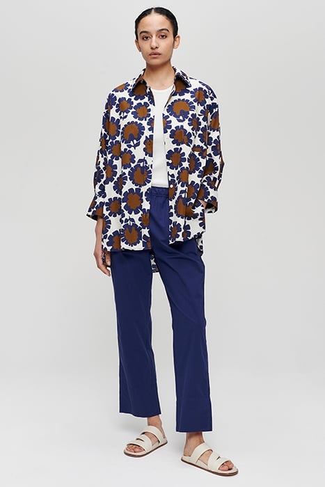 COTTON PRINTED SHIRT JAPAN BLUE 2