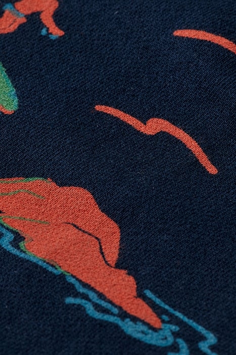 BOYS COTTON IN CONVERSION RELAXED-FIT ALL-OVER PRINTED HOODI 6