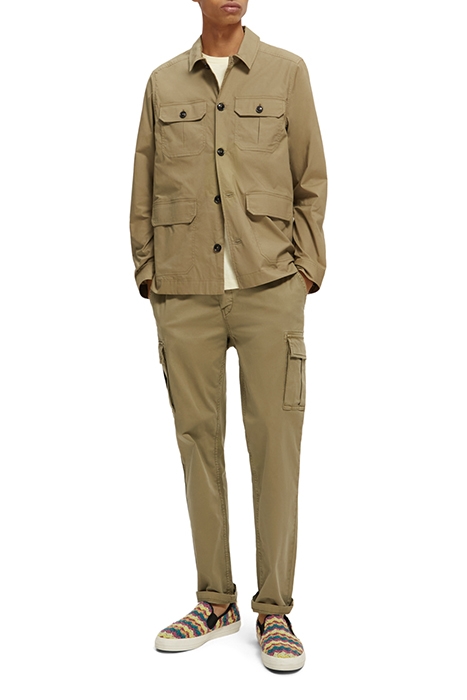 LIGHTWEIGHT POPLIN ARMY JACKET KHAKI 3