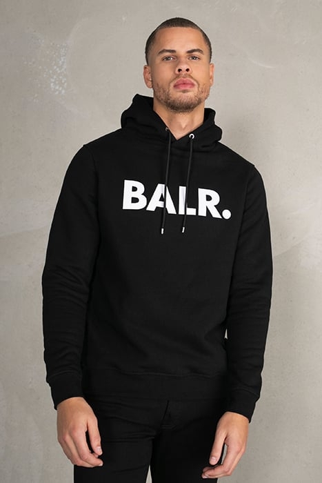 BALR. BRAND STRAIGHT HOODIE BLACK 1