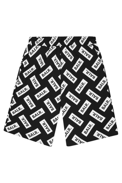 REGULAR CLUB AOP SHORTS JET BLACK/BRIGHT WHITE 1