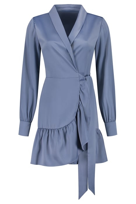 VIVIEN SATIN DRESS INFINITY BLUE 1